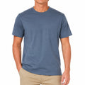 T-shirt uomo M blu a maniche corte girocollo tinta unita